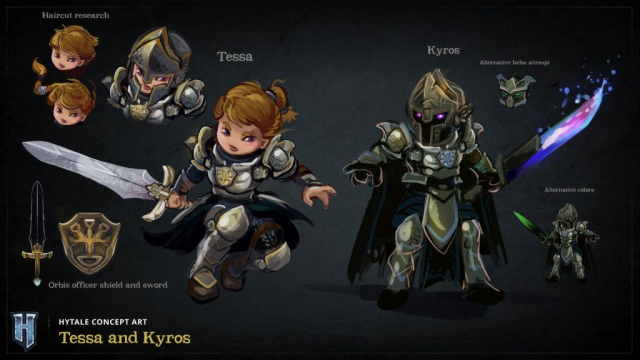 Deux personnages du nom de Tessa et Kyros