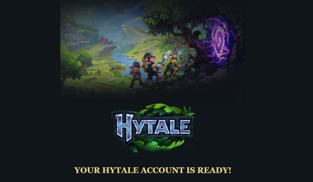 Vous pouvez désormais créer votre compte Hytale