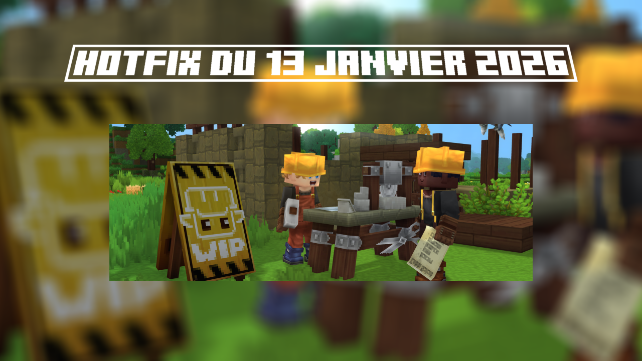 Hotfix 13 janvier 2026