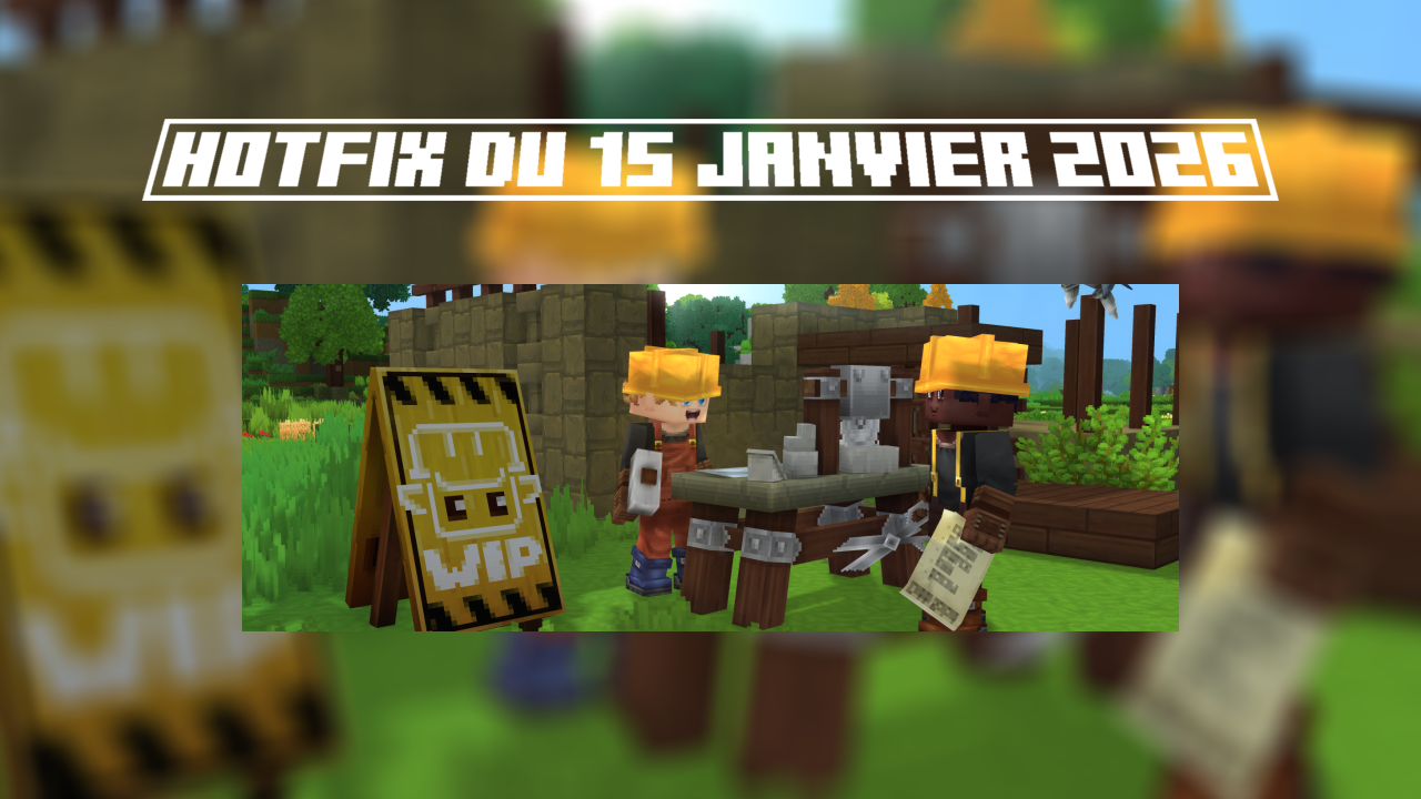 Hotfix 15 janvier 2026